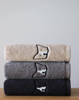 Border Collie Towel | Charcoal
