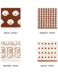 Hand Towel Set (4pc) | Brown