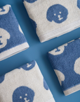 Face Towel | Blue Bichon