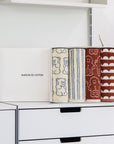 blue and brown hand towel gift set in signature gift box by Maison de Cotton