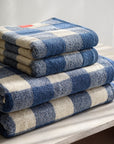 Big Check Bath Towel | Blue
