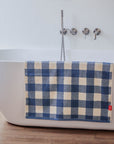Big Check Bath Towel | Blue