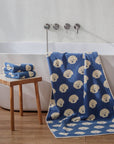 Bichon Bath Towel | Blue