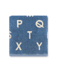 Hand Towel | Blue Alphabet