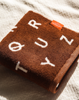 Hand Towel | Brown Alphabet