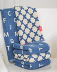Hand Towel | Blue X