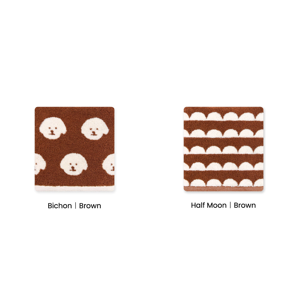 Signature Gift Set｜Set of 2 Brown Hand Towels