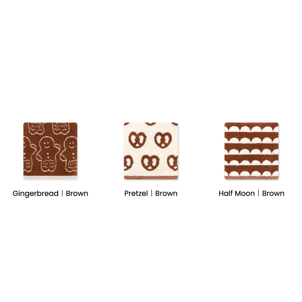 Signature Gift Set｜Set of 3 Brown Hand Towels