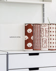 brown hand towel gift set in signature gift box by Maison de Cotton