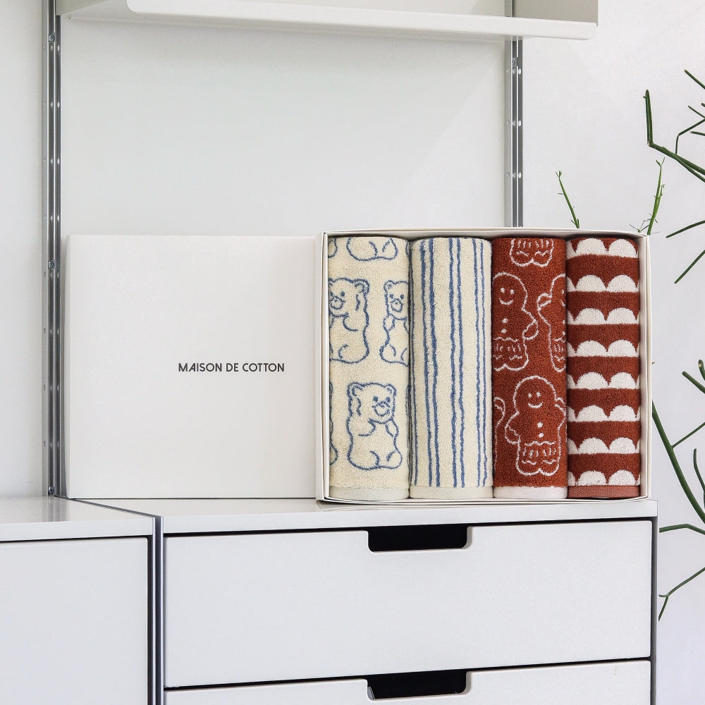 Signature Gift Set｜Set of 4 Mix Hand Towels