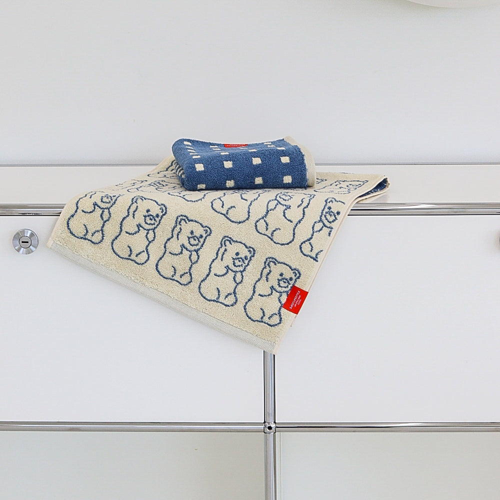 Signature Gift Set｜Set of 2 Blue Hand Towels