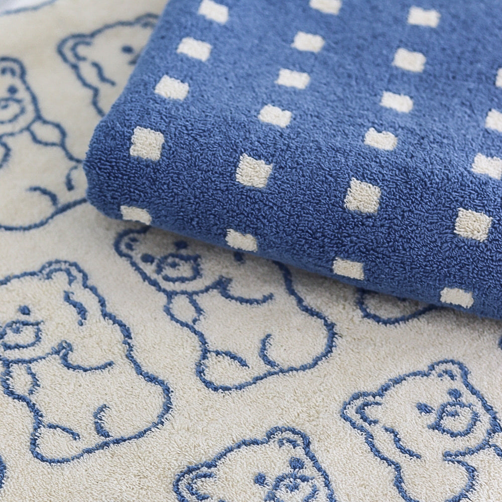 Signature Gift Set｜Set of 2 Blue Hand Towels