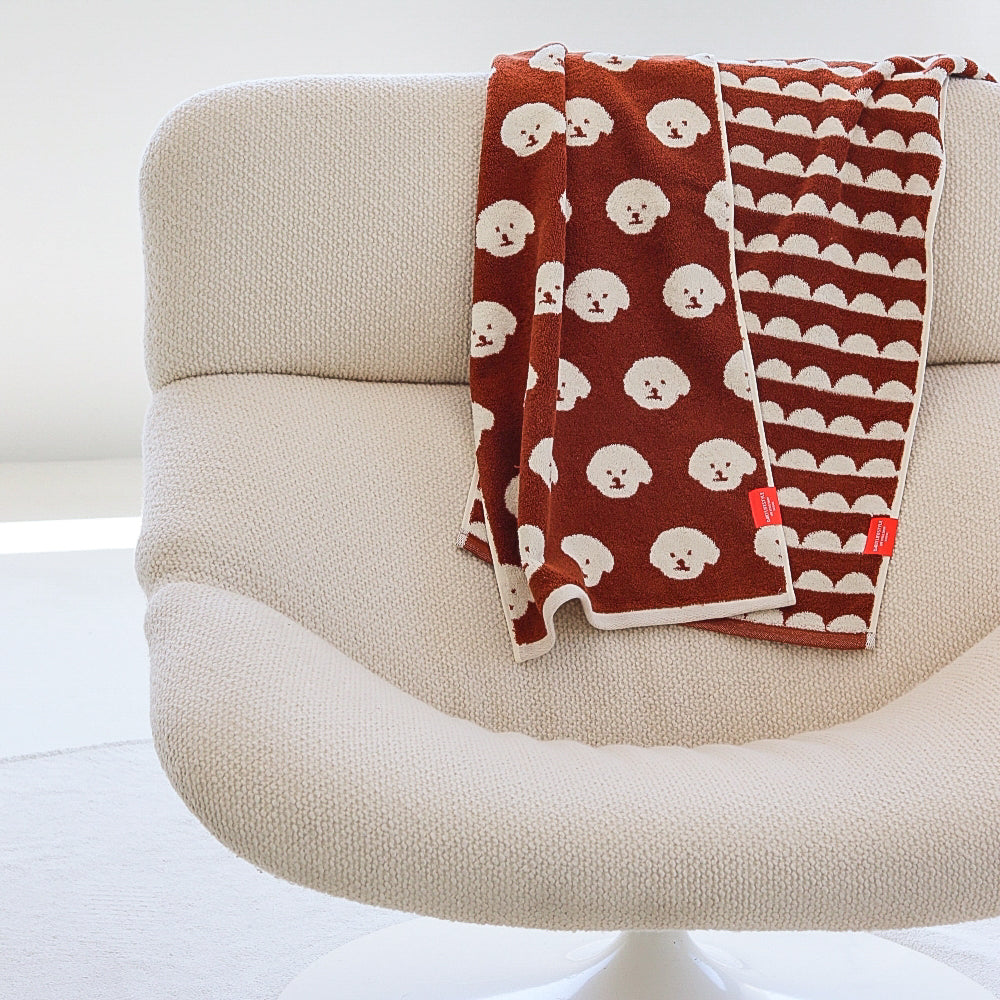 Signature Gift Set｜Set of 2 Brown Hand Towels