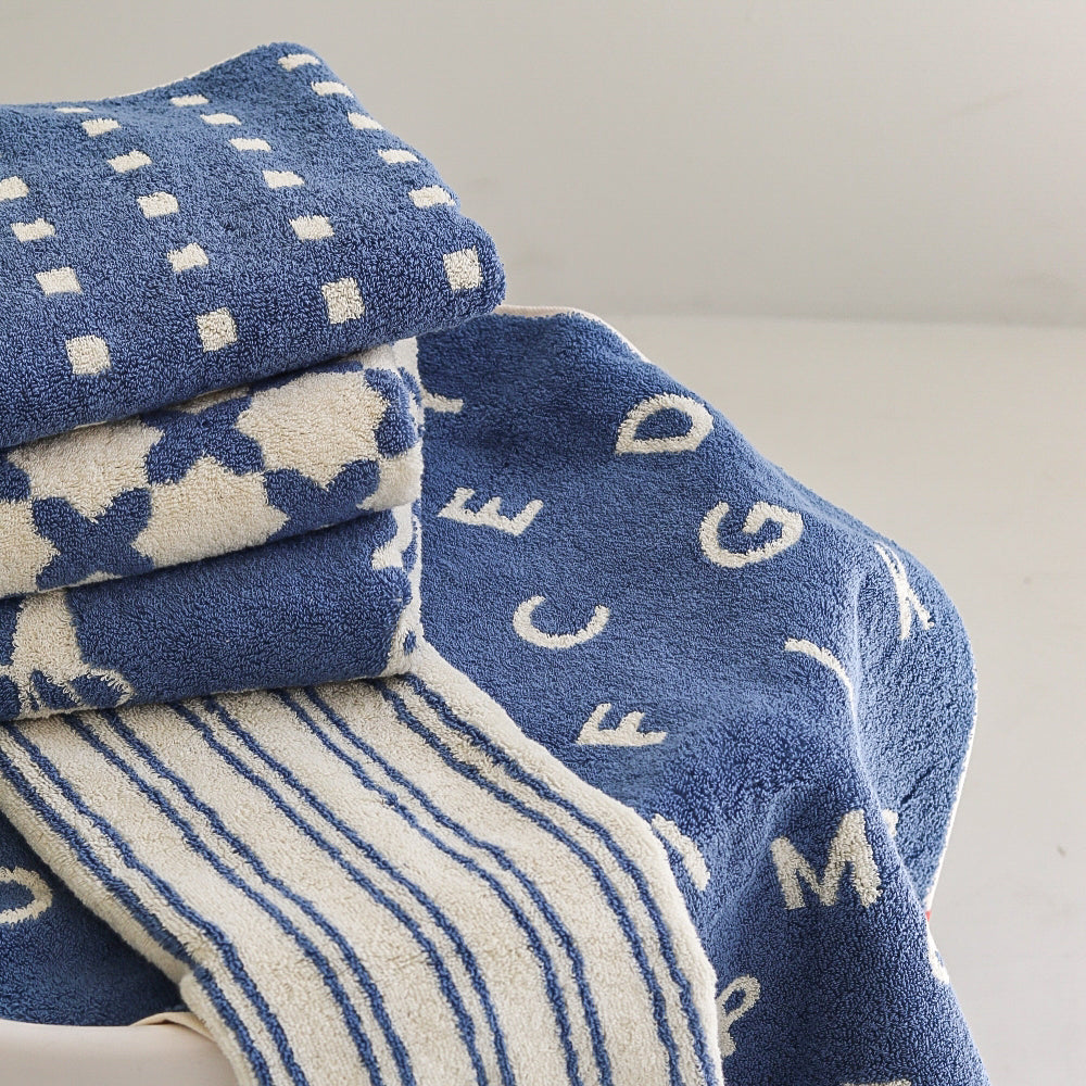 Signature Gift Set｜Set of 5 Blue Hand Towels