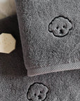 Poodle Towel | Grey