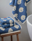 Bichon Bath Towel | Blue