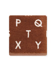 Hand Towel | Brown Alphabet